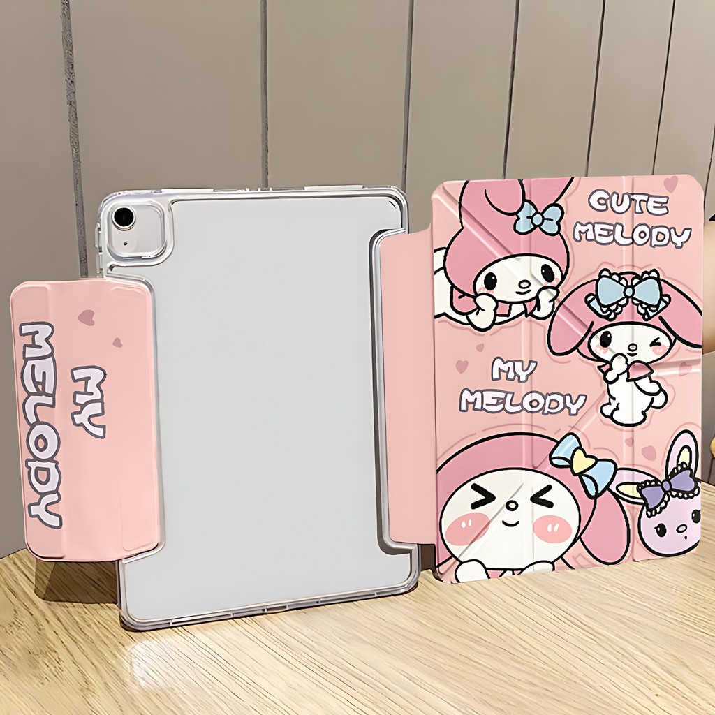 เคสไอแพด 360° หมุนได้ แบบแกน Y ตั้งแนวตั้ง-แนวนอน for iPad pro11 Air5 Air4 Air11 Air6 Air7 Air8  gen10 gen11 gen5 gen6 gen7 gen8 gen9 Pro12.9 Air13 มีตัวล็อคปก เคสสำหรับไอแพด