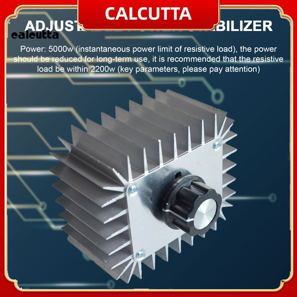 [calcutta] ปรับแรงดันไฟฟ้าแบบปรับได้ Stabilizer 5000w เครื่องปรับแรงดันไฟฟ้า Ac Dimmer เครื่องควบคุม