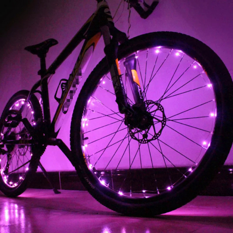 Bicycle Hot Wheel Lights Mountain Bike Frame Decoration Lights Bicycle Spoke Lights Night Riding Bic
