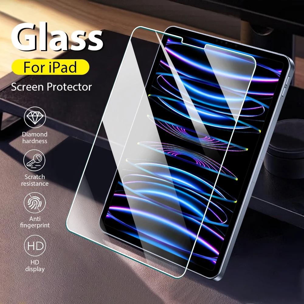 ฟิล์มกระจกนิรภัย แบบใส เต็มจอ For iPad 10.2 Gen9/8/7/6/5 mini1-5 Air6air5 Air4 Air3 ฟิล์มป้องกัน gen10 ฟิล์มป้องกันgen11