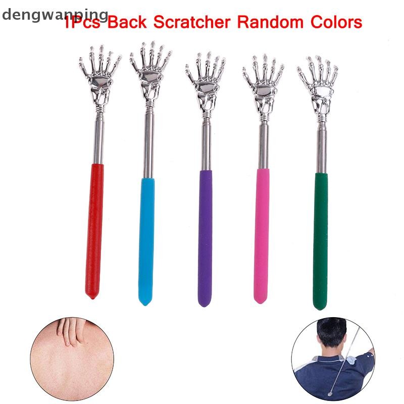[dingwanping] เครื่องนวดลับเล็บแบบขยายได้ Back Scratcher สแตนเลสบรรเทาอาการปวดตัวเอง [TH]