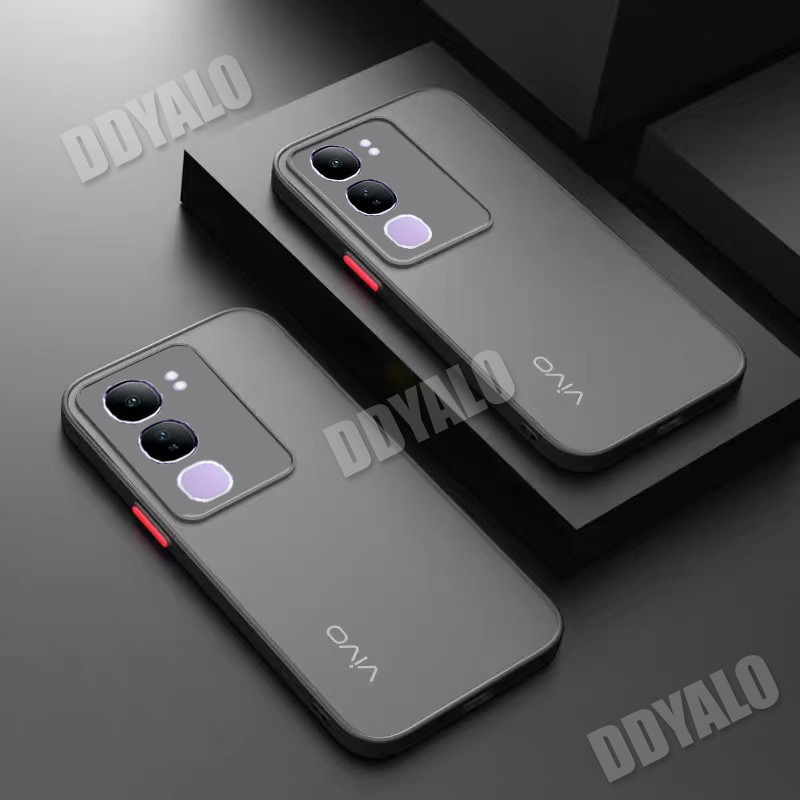 ปลอกสําหรับ Vivo Y19S Y200 5G 2024 เคสโทรศัพท์ Matte ซิลิโคนใสกันกระแทกนุ่มปกหลังสําหรับ VivoY19S VivoY200 4G กรณี