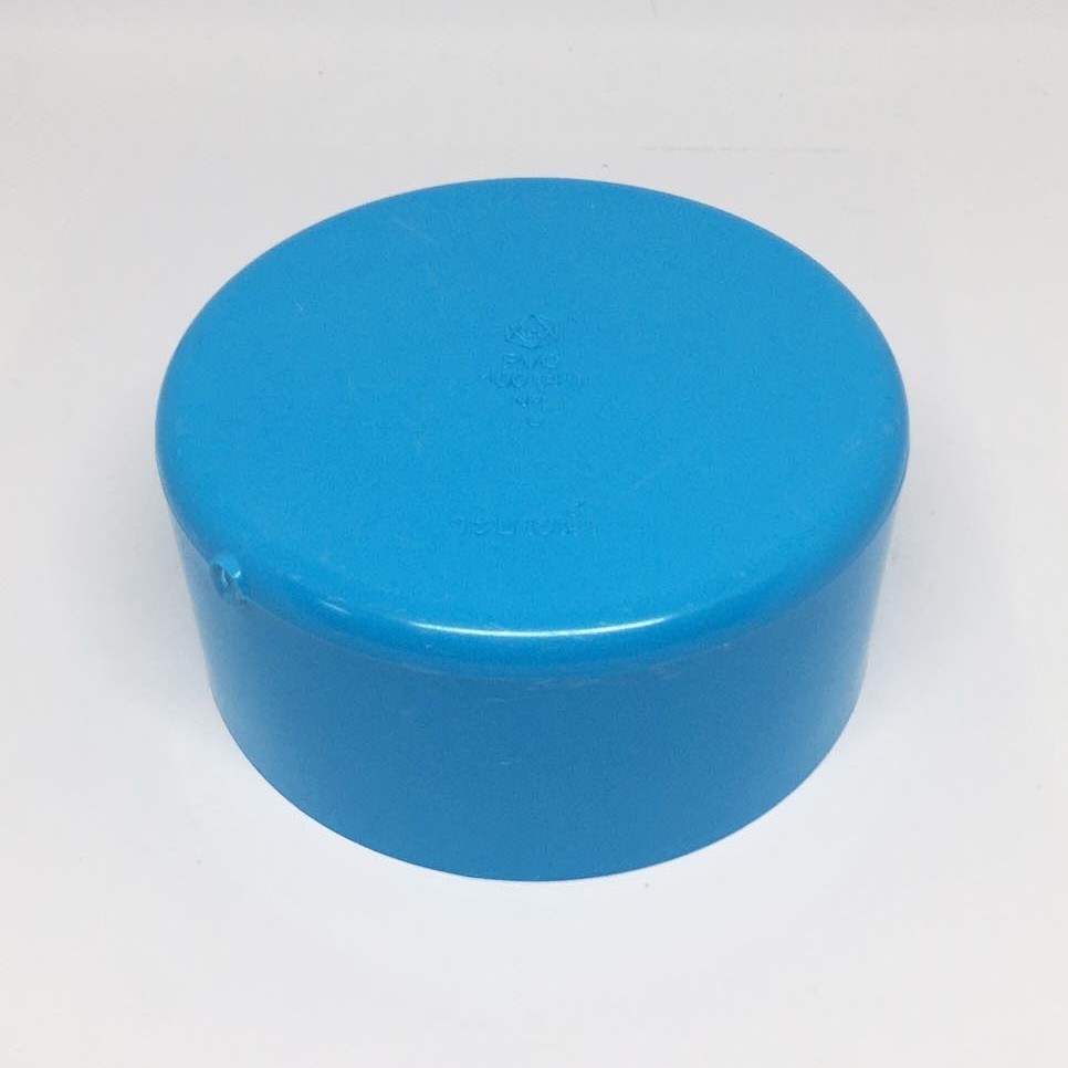 ฝาครอบพีวีซี ขนาด 4 นิ้ว ครอบอุด PVC บาง ขนาด 100 มม.