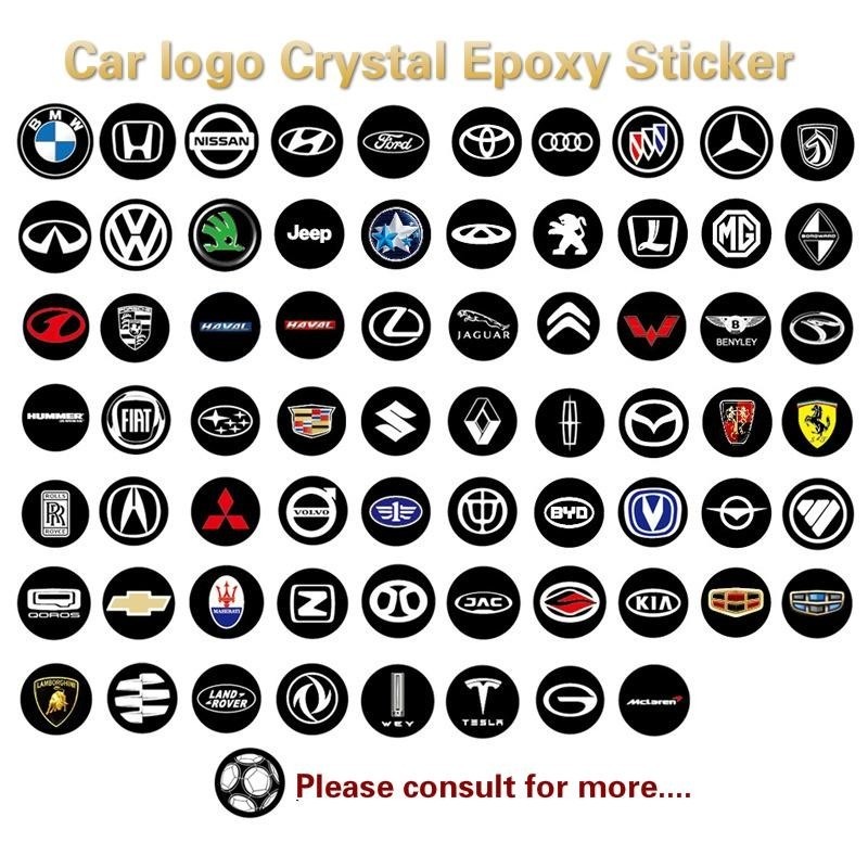 10 ชิ้น 14 มิลลิเมตรกุญแจรถ badge โลโก้สําหรับพับพลิกกุญแจรีโมทคริสตัล KD/VVDI MITSUBISHI รถรีโมทคอนโทรลป้ายคริสตัล drop กาว Ford ป้ายกุญแจสติกเกอร์อุปกรณ์เสริม