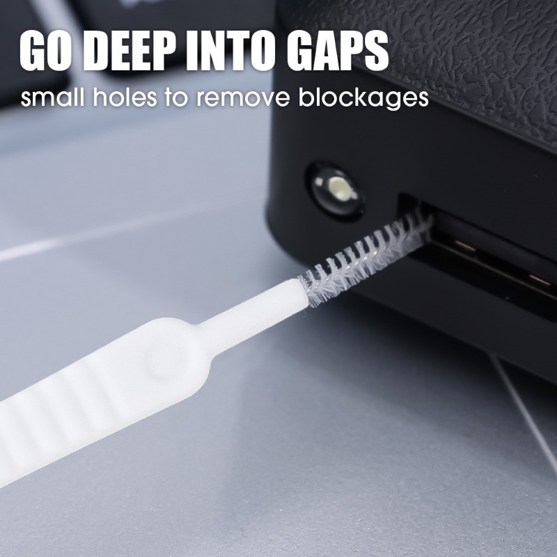 1/3/5 ชิ้นหัวฝักบัวแปรงทําความสะอาด-แปรงทําความสะอาดหัวฉีดฝักบัวป้องกันการอุดตัน-ห้องน้ํารูช่องว่างรูขุมขนแปรงขนาดเล็ก-รูโทรศัพท์สีขาวเครื่องมือทําคว - รูปที่ 3