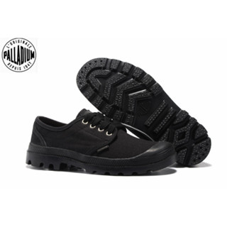ของแท้ 100% PALLADIUM Low-top Black รองเท้าผ้าใบสําหรับบุรุษ…