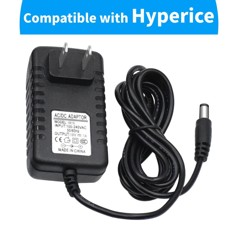 เครื่องชาร์จ 18V สําหรับปืนนวดไฮเปอร์ซเทอร์โวลต์ 2 Pro,Hypervolt 2 53200 038-00,Hypervolt Go 2,Vyper 3 Massager Gun Charger สายไฟ