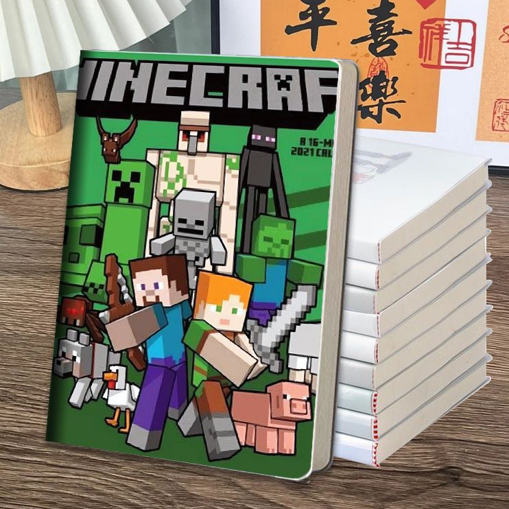 96 หน้า Creeper Student Notebook, Super Thick Note A5 Rubber Case Waterproof Notepad