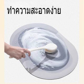SKISOPGO แผ่นรองจานสัตว์เลี้ยง สัตว์เลี้ยงถาดอาหาร แผ่นรองชาม แผ่นกันอาหารหก กันลื่น ขนาดใหญ่