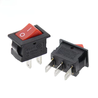 Kcd11 สวิทช์ 10*15 มม.มินิปุ่มสวิทช์ ON-OFF/ON-OFF-ON 2 ขา/3 ขา 3A 250VAC/6A 125VAC 10x15mm Rocker Switch