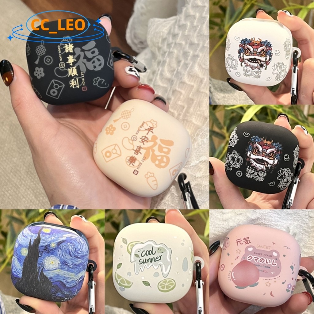 For Sony LinkBuds Fit Case Cute Dancing Lion Sony WF-LS910N Clear Soft Shell Cartoon Sony LinkBuds Fit Shockproof Shell Case Protective Sleeve