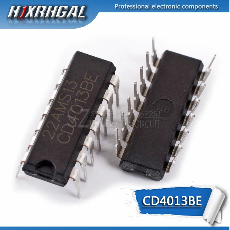 1 cd4013be dip14 cd4013 จุ่ม 4013