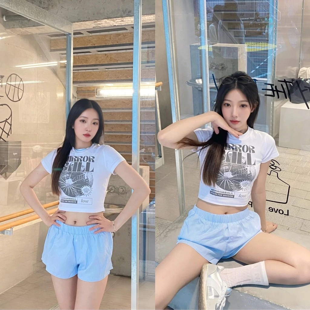 กางเกงขาสั้นลายทางสีน้ำเงิน-ขาว ใส่สบายและดูดีในทุกการเดินทาง