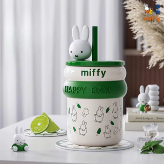 CGH แก้ว miffy มิฟฟี่ เซรามิค แก้วใส่กาแฟ ถ้วยกาแฟ กิฟต์ ถ้วยน่ารัก ถ้วยมีฝาปิด