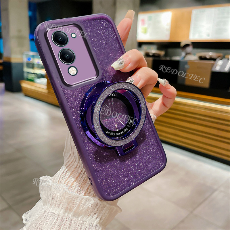 ปลอก VIVO Y29S Y29T 5G 2025 ออกแบบใหม่โปร่งใส Glitter กรณี VIVO Y29 S Y29 T Gradient Bling ฝาครอบโทร