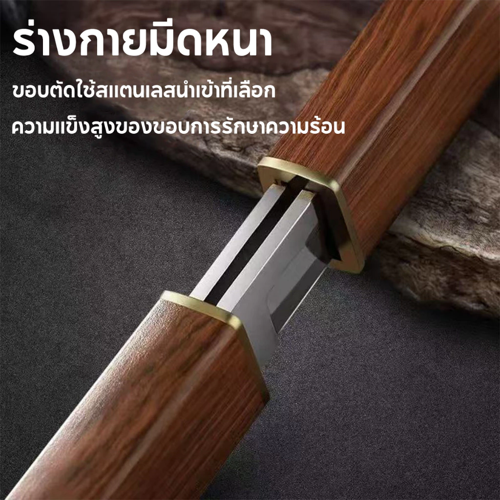 ชุดมีดคู่ ใบสองด้าน แบบพกพา ชุดมีดคู่ ใบสองด้าน มีดผลไม้  สําหรับตั้งแคมป์กลางแจ้ง เหมาะสำหรับห้องครัว โรงแรม thumbnail 9