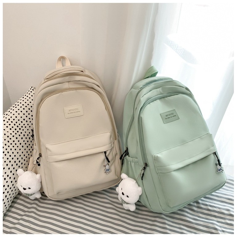 กระเป๋าเป้แฟชั่นเกาหลีกระเป๋านักเรียนกระเป๋ากันน้ํานักเรียนมัธยมกระเป๋าเป้สะพายหลังสาวกระเป๋า - รูปที่ 4