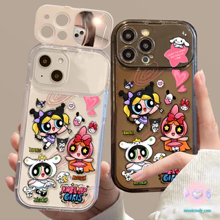 🎀จัดส่งในพื้นที่🎀 เคสกระจกแต่งหน้าตัวการ์ตูน ตำรวจหญิง น่ารักและสวยงาม สําหรับIPhone16 15 14 13 7 8plus Pro Promax XR XS