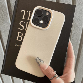 🔥COD🔥Case For iPhone 11 13 12 14 15 16 PRO X XR XS MAX 7 8 PLUS เนื้อลิ้นจี่ กรณีโทรศัพท์แฟชั่น