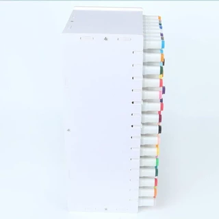 GROVEZY ที่ใส่ปากกามาร์กเกอร์,หลายช่องความจุขนาดใหญ่ Art Marker Rack, PVC 72/120/180/240 กริด Mark ปากกากล่องเก็บเดสก์ท็อป