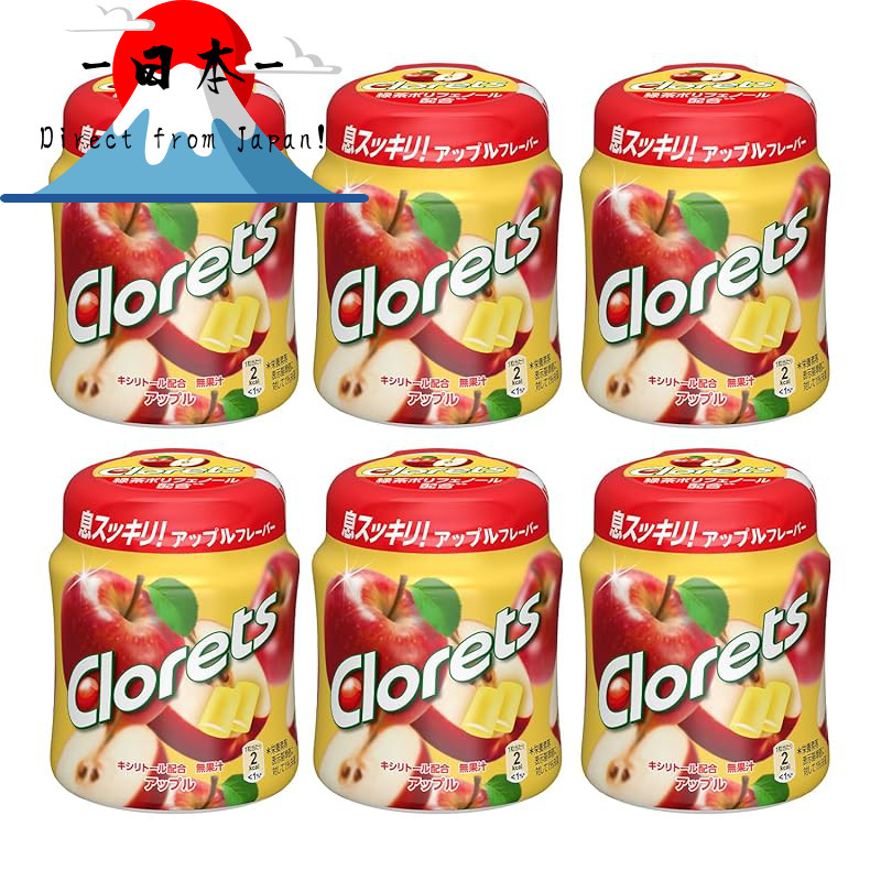 [Direct from Japan]
Mondelez Clorets XP Apple Bottle 135g × 6 pieces