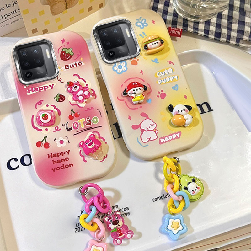 เคส Oppo A94 4G เคส เข้ากันได้กับกระจกElectroplatedน่ารักรูปไข่เคส โทรศัพท์เคส นิ่มBBPDD