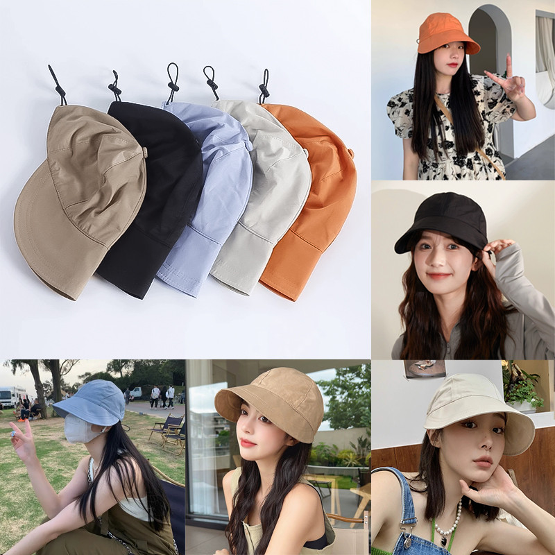 หมวกสีพื้น หมวกแก๊ปเบสบอล หมวกแก๊ปแฟชั่น พับได้ มีน้ำหนักเบา เหมาะแก่การพกไปไหนมาไหนด้วย