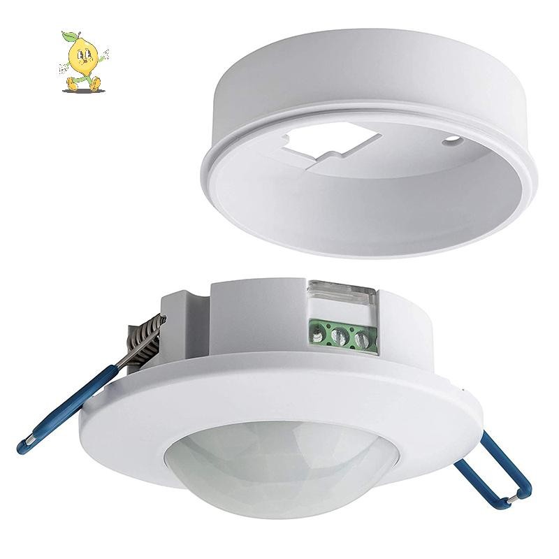 [mozh] AC 220V-240V LED PIR เครื่องตรวจจับอินฟราเรด IR Motion Sensor เพดานฝังตัว Dual Induction Sensor Switch สําหรับแสง Induction [TH]