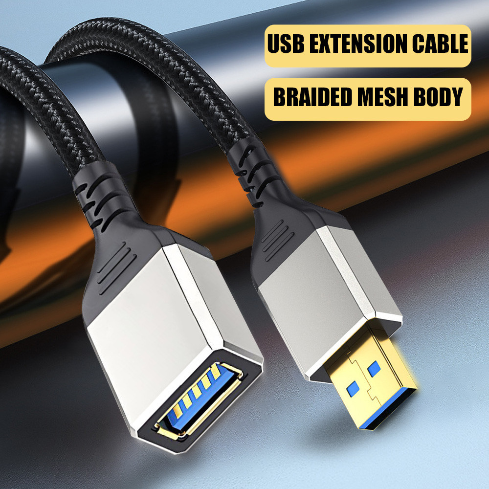 สายพ่วงต่อขยายความยาว USB Cable USB 2.0 Extender Cord Type A Male to A Female รุ่น ยาว 0.5-5 เมตร