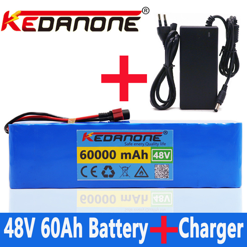 48V 60Ah 13S3P Lithium-Ion Battery Pack 54.6v จักรยานไฟฟ้า BMS + Charger