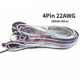 2m 22awg สายไฟ 2pin 3pin 4pin 5pin 6pin 5050 3528 RGB RGBW RGBWW RGBCCT LED Strip ขยายสายเชื่อมต่อ