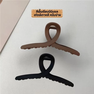 (ราคาส่ง)Hair Clip กิ๊บหนีบผม กิ๊บหนีบผมแบบใหญ่ สไตล์เกาหลี สีน้ำตาล-ดำ สีเรียบมินิมอล