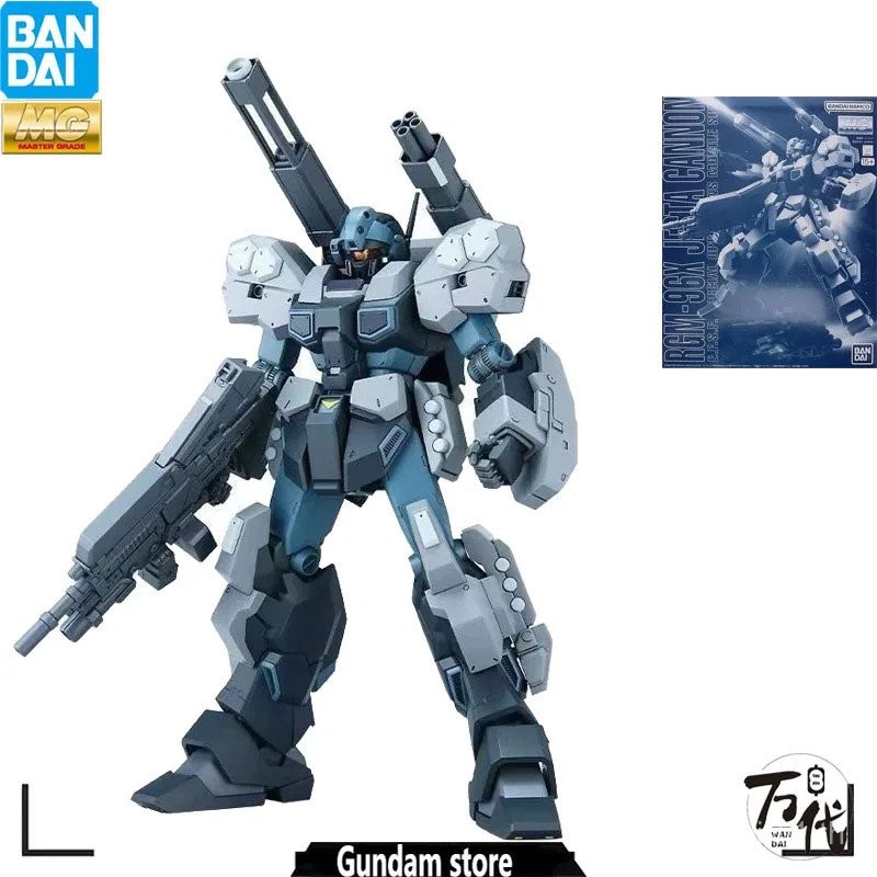 ของแท้ band GUNDAM Model Kit อะนิเมะ PB Limited MG 1/100 RGM-96X Jesta CANNON Gunpla Action ของเล่นร