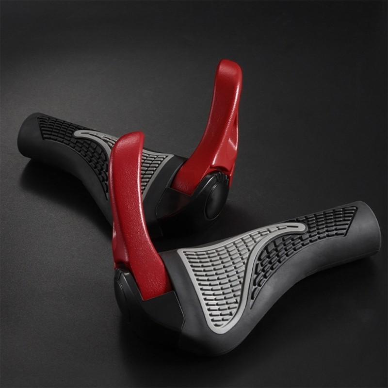 Xiangbao 1 คู่จักรยาน Grip ยางจักรยาน Ergonomic Handlebar Grip Nonslip Handlebar Grip เหมาะกับ 22 2 