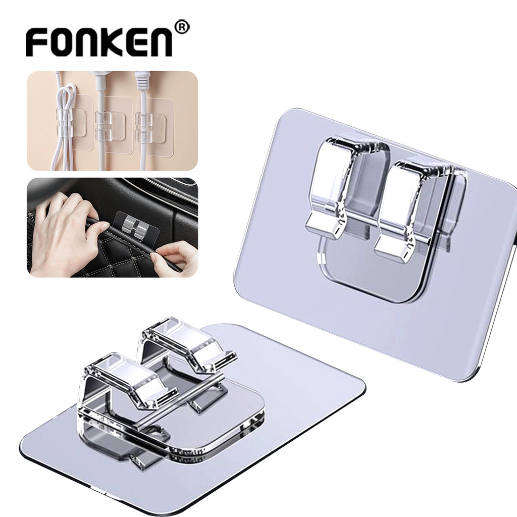 Fonken 10 ชิ้น Universal Car Foot Mat Fixing สติกเกอร์ภายในรถพรมลื่นคลิป Fixer ภายใน Organizer อุปกร