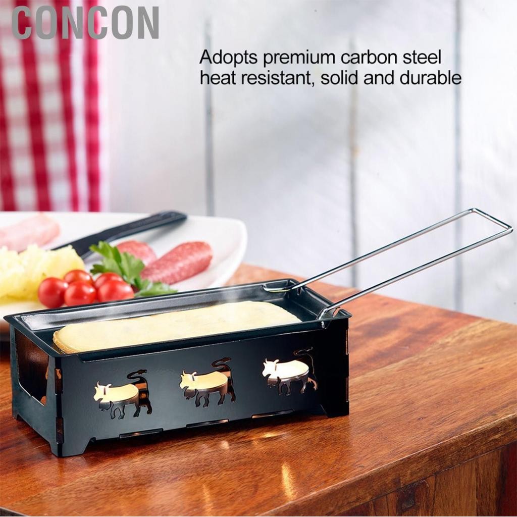 Concon Raclette Set Pan Cheese Melter Grill สำหรับละลายเบเกอรี่ HG