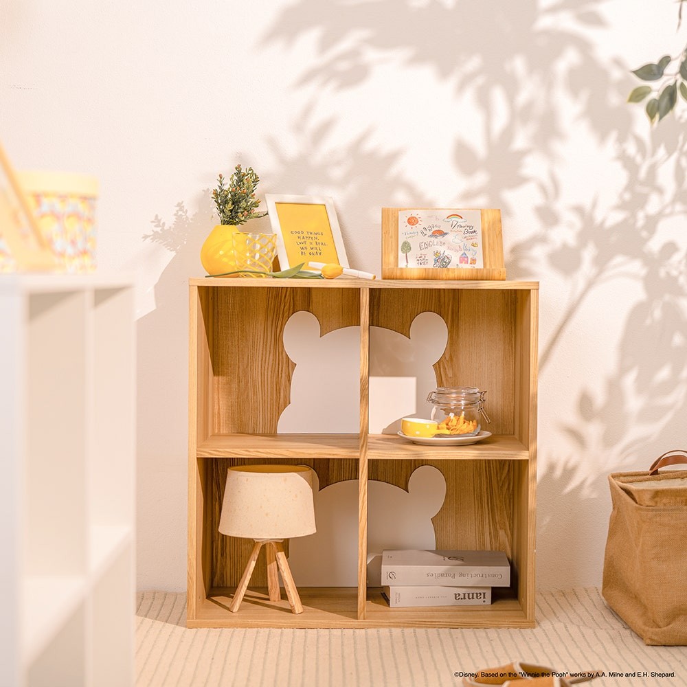 Disney Home ตู้เก็บของ DISNEY รุ่น POOHCUBE-I/4S สีไม้อ่อน (70x35x70 ซม.) แบรนด์ KONCEPT FURNITURE