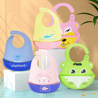 LAKOE bib เด็ก ผ้ากันเปื้อนเด็ก กันเปื้อนเด็ก ผ้ากันเปื้อนเด็กซิลิโคน สไตล์ที่หลากหลายให้เลือก กันเปื้อนซิลิโคน