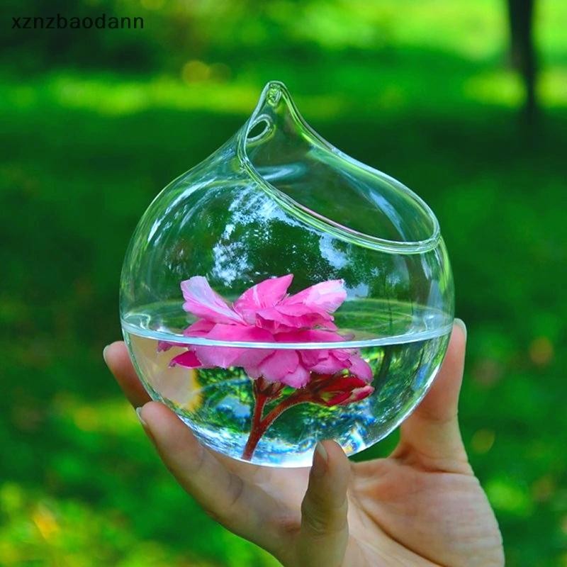 [XZNZV] ลูกบอลแขวนแก้วดอกไม้ชาวไร่แจกัน Terrarium คอนเทนเนอร์ภูมิทัศน์ขวด IKFG