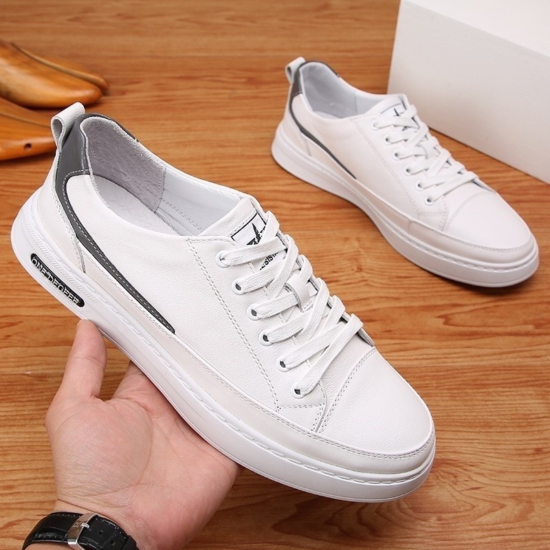 Ecco รองเท้าลําลองผู้ชายธุรกิจรองเท้าแตะทํางานหนัง SHY41607 ZHET-&**