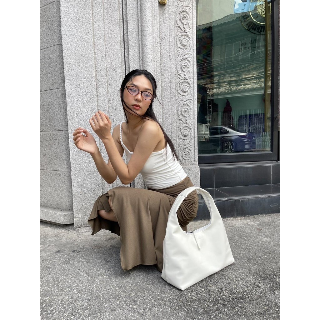 (The July Mansion) Large Jersey Handbags กระเป๋าถือ