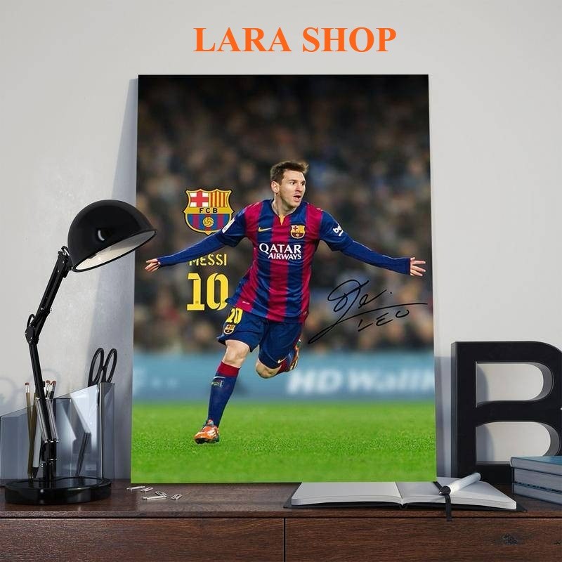 โปสเตอร์พิมพ์ลาย Soccer Star Messi 3