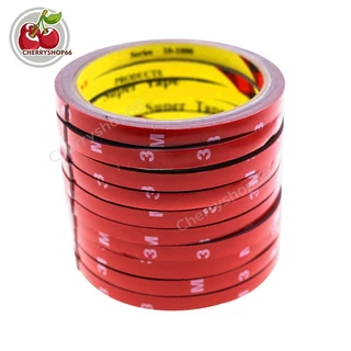 10 PCS เทปกาวสองหน้า 3M เทปกาว2หน้า 3m ขนาด 6มม เทปแดง กาวสองหน้า แรงยึดติดสูง สำหรับงานตกแต่งรถยนต์ ใช้ในบ้าน