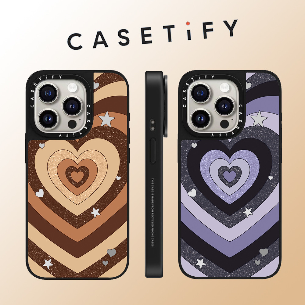 Casetify multilayer Love Star กระจก face เคสโทรศัพท์สําหรับ iPhone 16 Pro Max 15 Plus 14 ProMax 13 12Pro 11 โทรศัพท์กันกระแทกขอบนุ่มฮาร์ดป้องกันกรณี