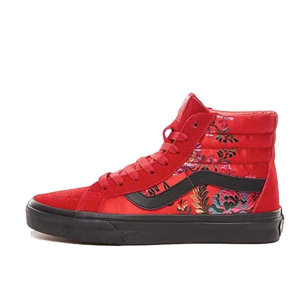 Vans Sk8-Hi Festival Satin "Red Black" Unused