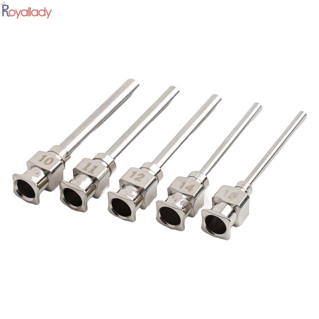 [ROLADY-TH ใหม่เอี่ยม] 5PCS 25mm 1Inch Stainless Steel Dispensing Machine Needle Industrial 10-15G