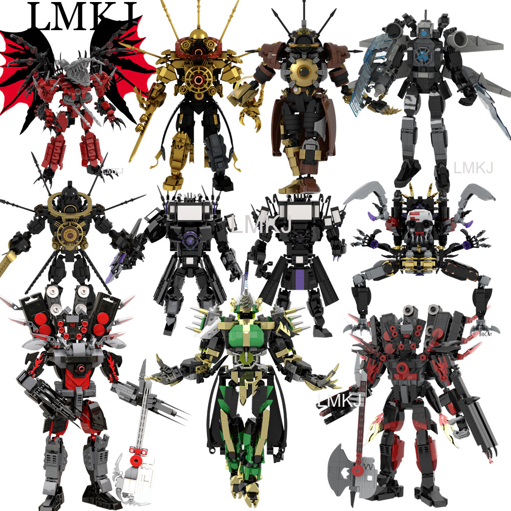 Moc Skibidi Toilet Titan vs Monitor man/Titan Clock man/Titan TV man เด็กของเล่นเพื่อการศึกษา