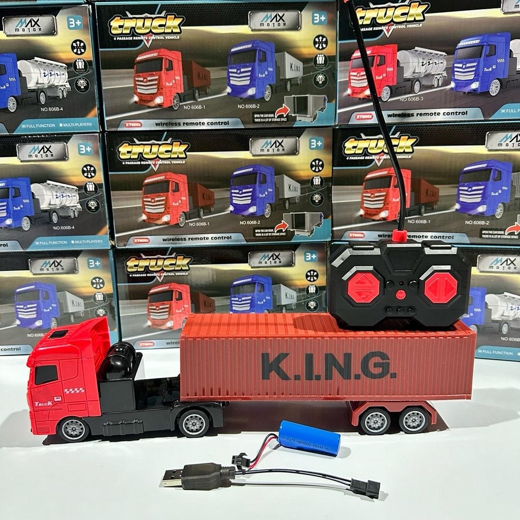 NP รถหัวลากบังคับ รถบรรทุกบังคับ คอนเทนเนอร์บังคับวิทยุ ของเล่นเด็ก ของเล่นรถบังคับ - รูปที่ 2