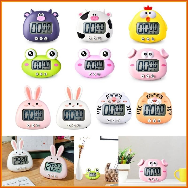 Topsky Animal Digital Countdown-Timer ตัวจับเวลาการ์ตูนน่ารักพร้อมขาตั้งสําหรับทําอาหารในครัว