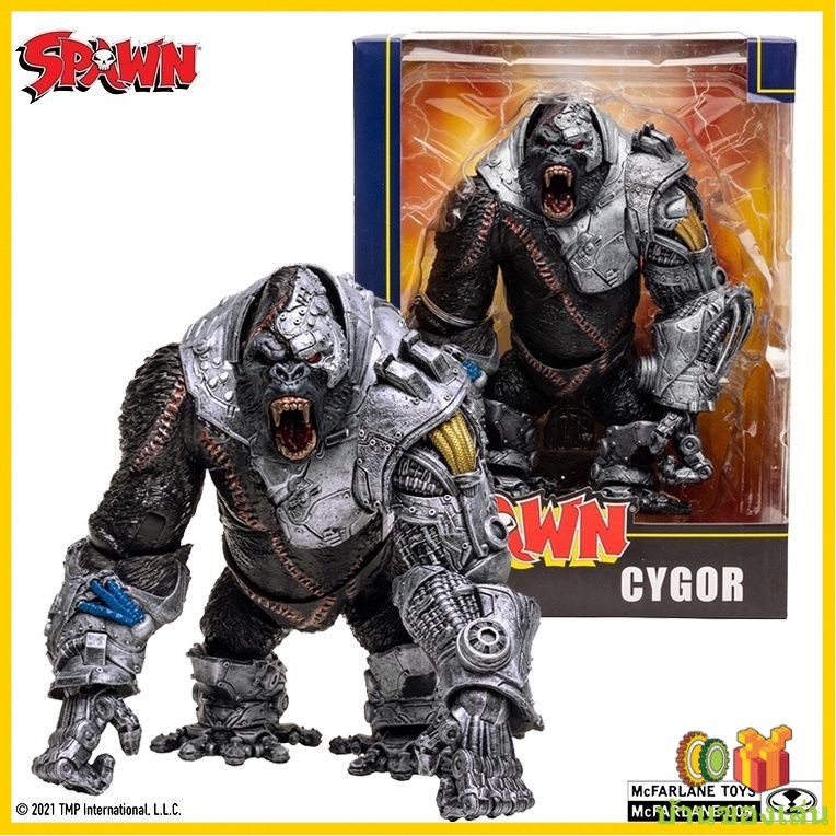 สินค้าใหม่ราคาพิเศษ [ของแท้] McFarlane Reproduct Series Mechanic Gorilla 10นิ้วตุ๊กตาสัตว์ประหลาดที่เคลื่อนย้ายได้